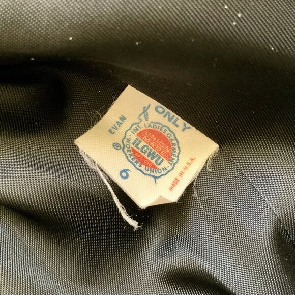 Vintage Evan Picone Womens Wool Blend Blazer Black Sz 6 Union Made USA Career - Picture 13 of 13